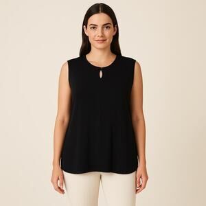 Jones Studio Sleeveless Black Blouse Size XL